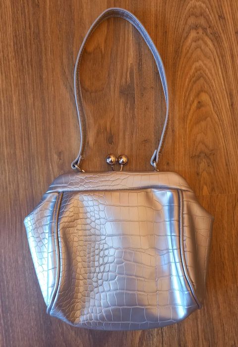 asos - Srebrna torebka damska