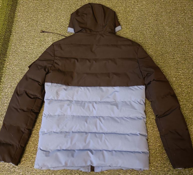 Чоловіча чорно-синя зимова куртка-трансформер