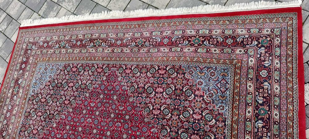 Indo - Bidjar dywan wełniany 342 x 243 cm tkany ręcznie wełna perski