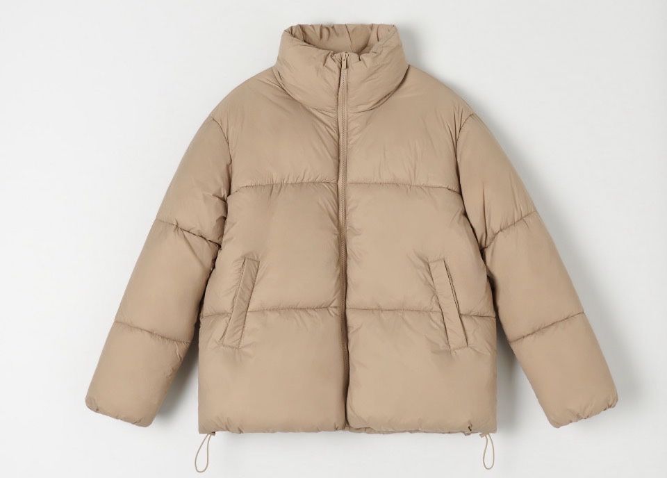 Пуховик куртка бежева