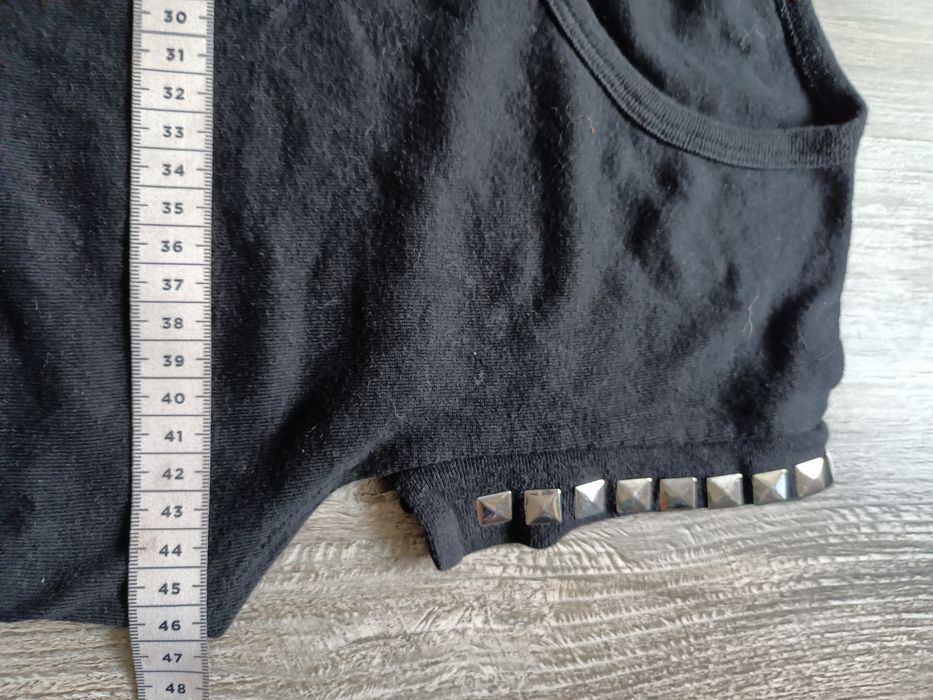 Bluzka damska czarna rozmiar L XL z ćwiekami
