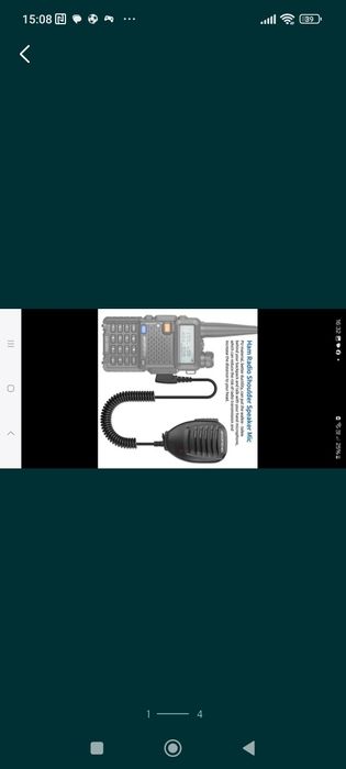 Mikrofon przekonany do krótkofalówki Baofeng