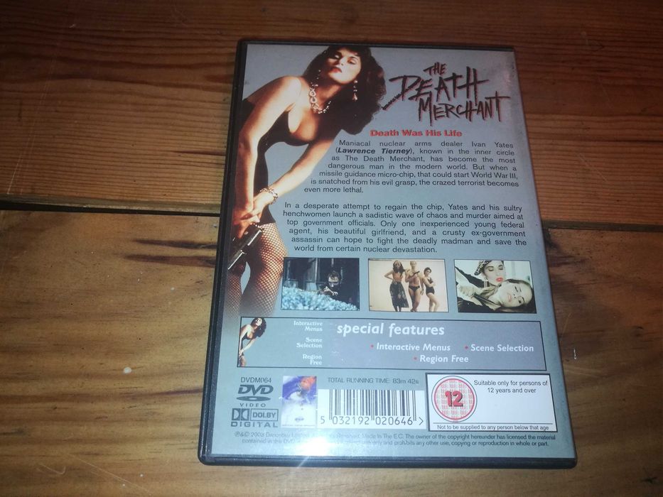 DEATH MERCHANT DVD (áudio Inglês - sem legendagem)