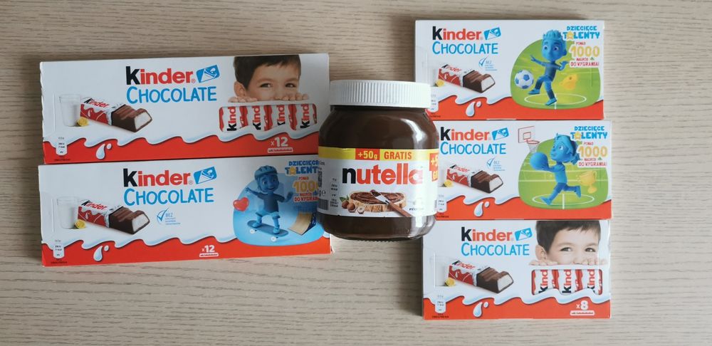 Kinder Chocolate kinderki nutella