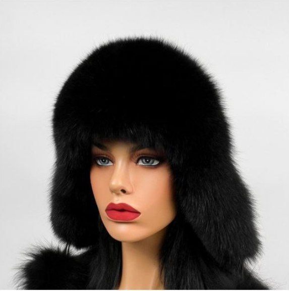 Жіноча хутряна шапка ушанка