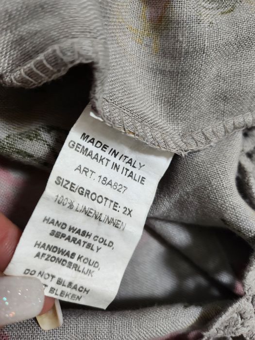 Льняное ярусное платье миди оверсайз Francesca Bettini лён