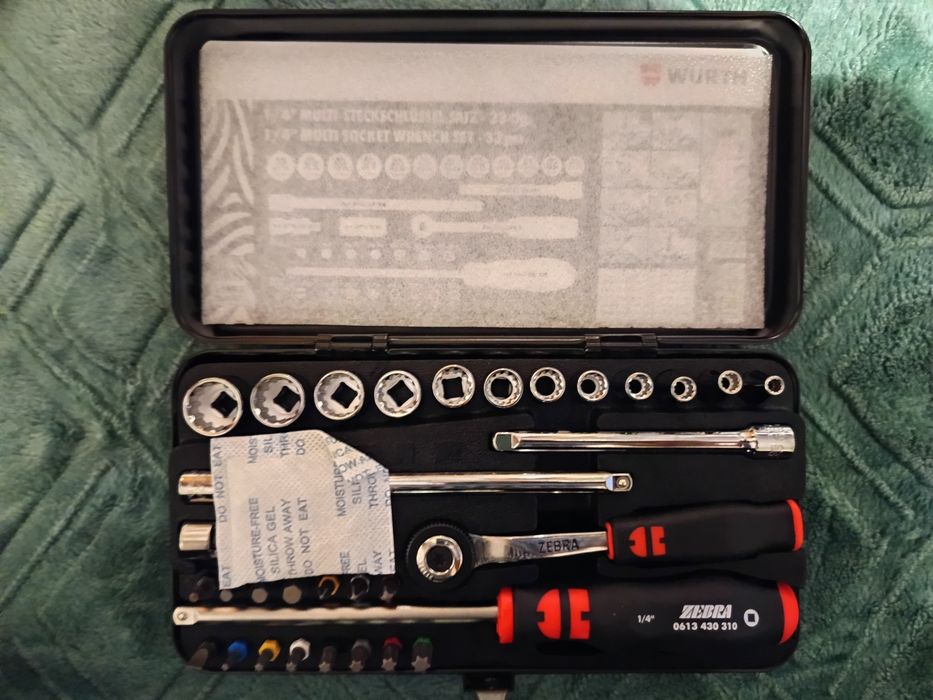 WURTH !!! Zestaw Kluczy Nasadowych 1/4” Multi !!! Nowe !!!
