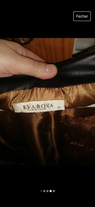 Casaco pelo, XL, Eva Rosa, muito bom.