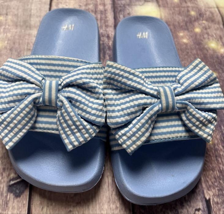 Klapki dziewczęce H&M r. 28/29