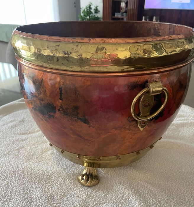 Vaso decorativo com cobre
