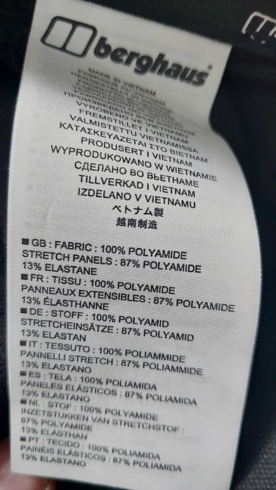 Spodnie Berghaus Vapourlight Fast Hike Pant - black/black