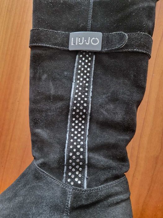 Botas de camurça pretas Liujo T35