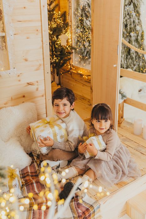 Casa de madeira - cenário de fotografia