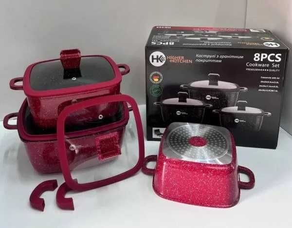 Набор посуды каструль с гранитным антипригарным покрытием 6️⃣ предмет