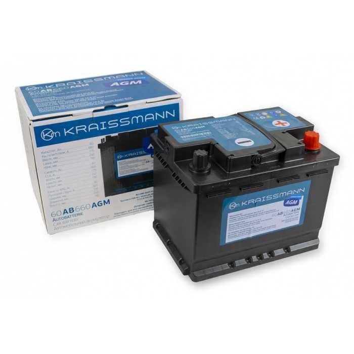 Акумулятор автомобільний AGM для інвертора KRAISSMANN (60, 70 та 80)