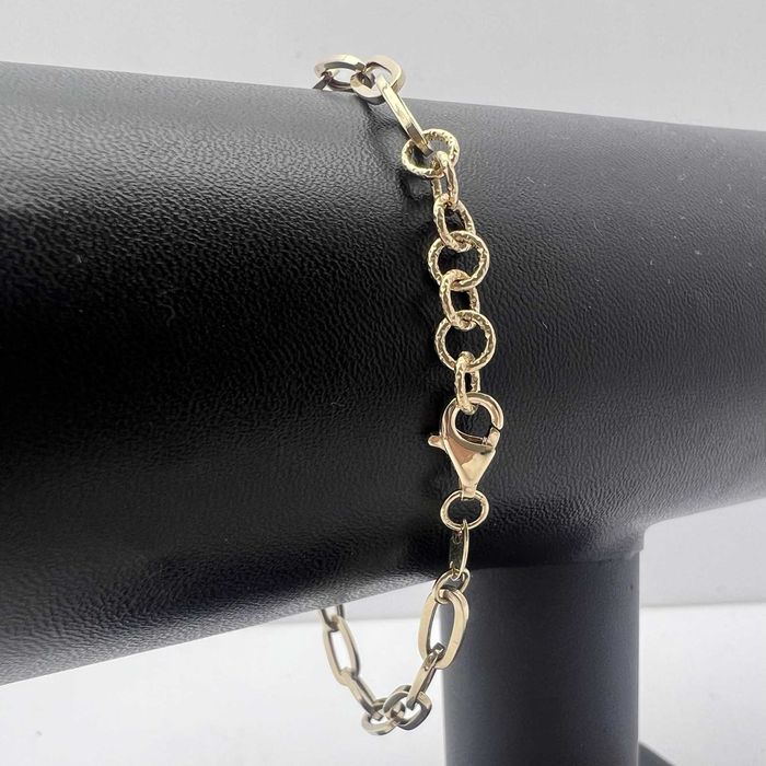 Wyjątkowa złota bransoletka P585 2,74G 18-20cm 0,4cm