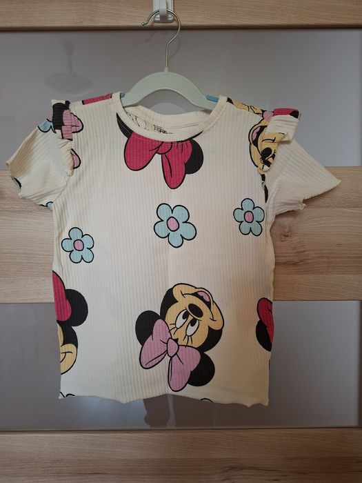 Koszulka z myszką Minnie rozm. 128 / 134
