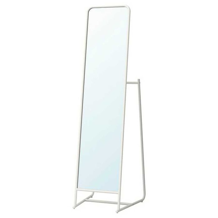 Espelho IKEA de pé, branco, KNAPPER