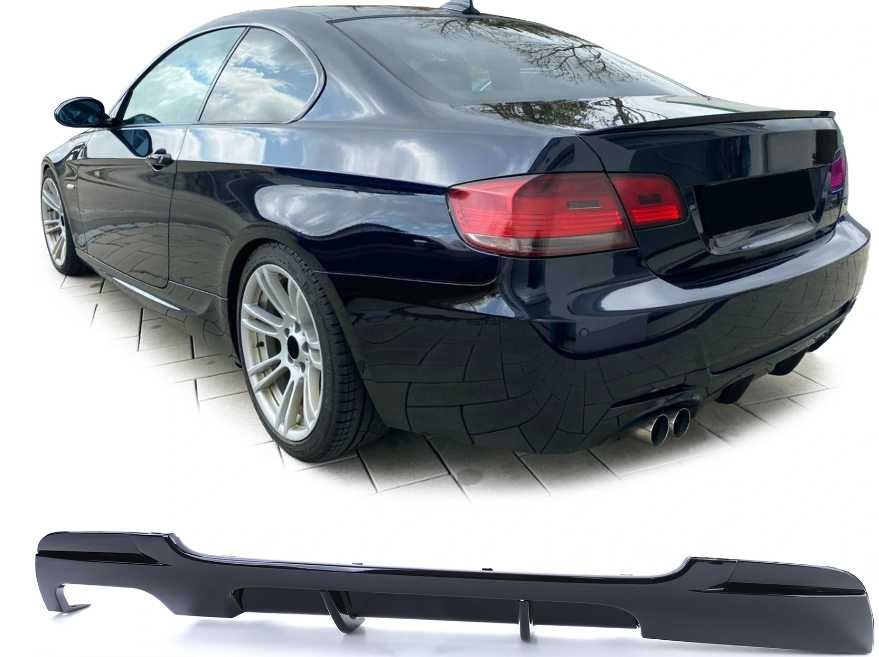 Dyfuzor Dokładka Zderzaka BMW E92 E93 CZARNY POŁYSK / CARBON