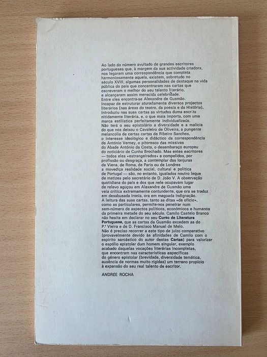 Livro "Cartas" de Alexandre de Gusmão