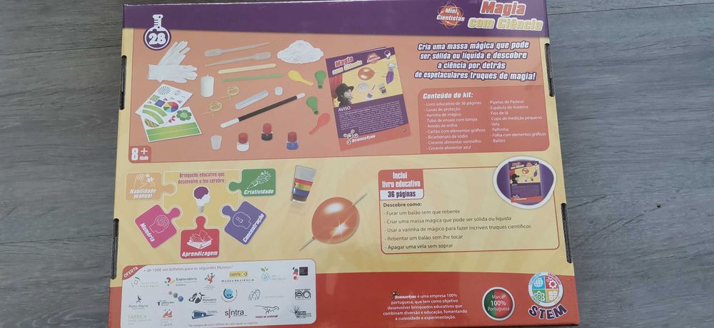 Jogo "Magia com Ciência" science4You novo selado.