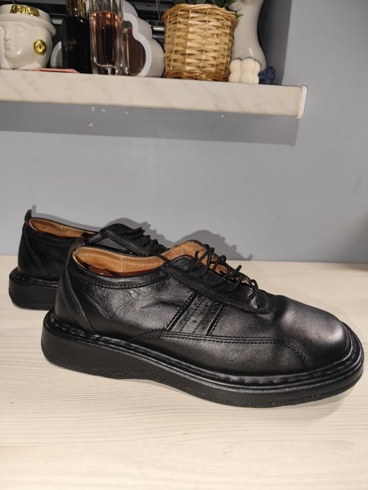 Eleganckie skórzane mokasyny męskie 40
