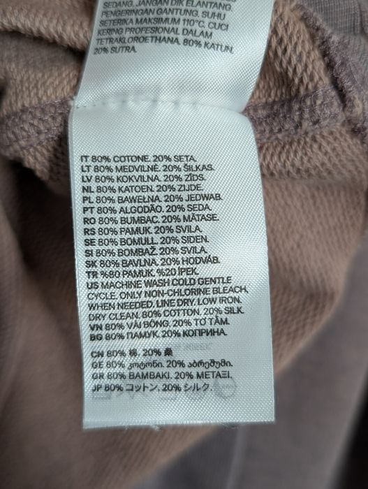 Bluza H&M Edition bawełna jedwab rozm. S