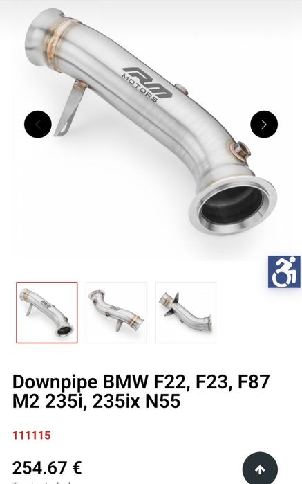 Downpipe BMW  RM Motors