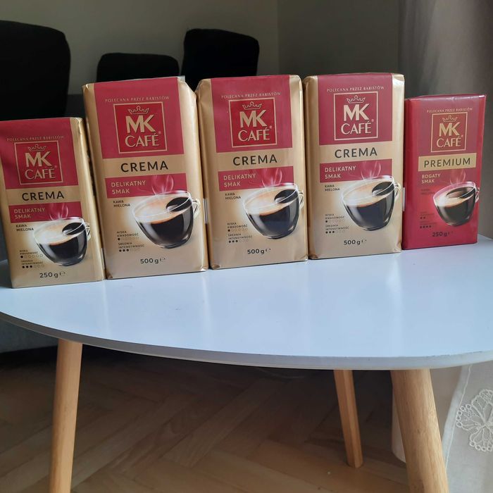 Kawa mielona 4x MK Cafe Crema + 1x MK Cafe Premium PAKIET