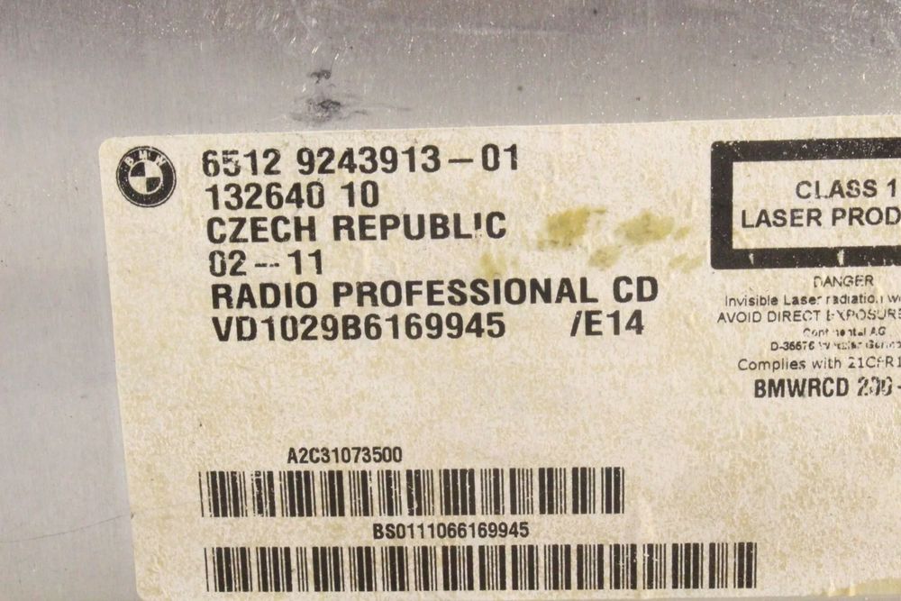 Rádio / auto-rádio BMW 1 Coupé (E82)