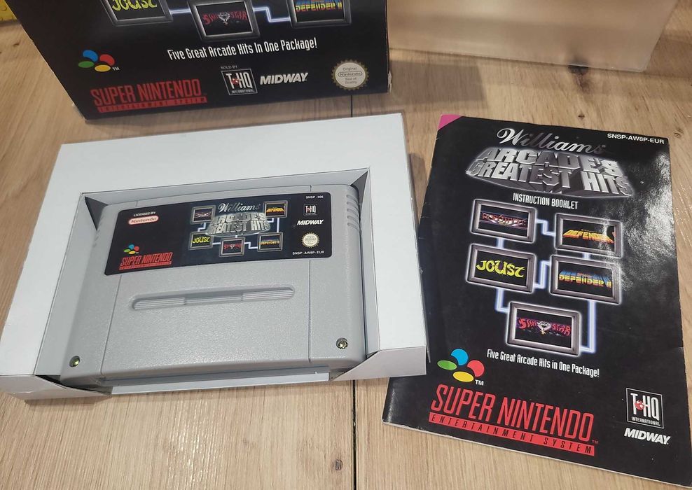 Gra Williams Arcades Greatest Hits - NINTENDO SNES - BDB- stan Komplet