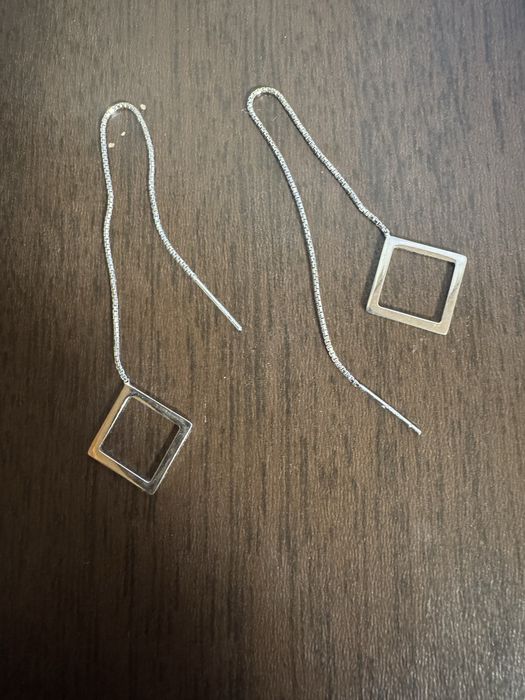 Срібні сережки протяжки