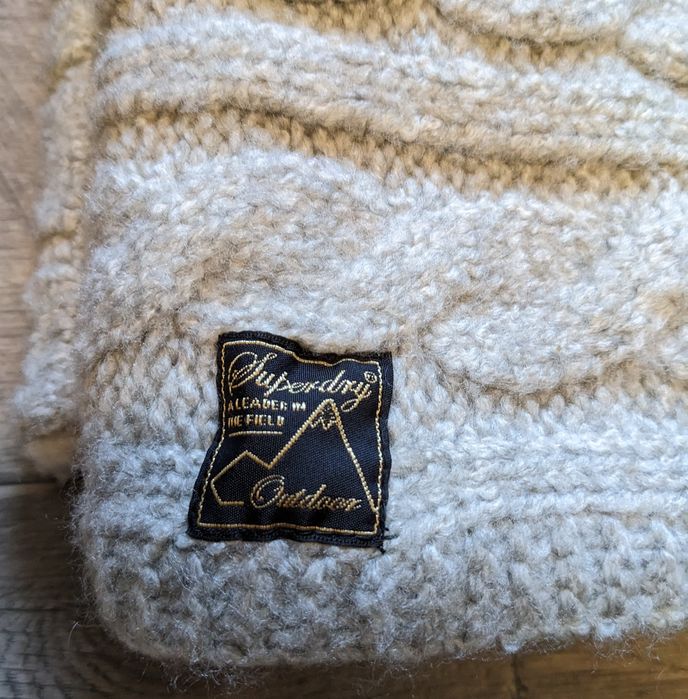 СНУД SUPERDRY із домішкою вовни сірий однотонний!