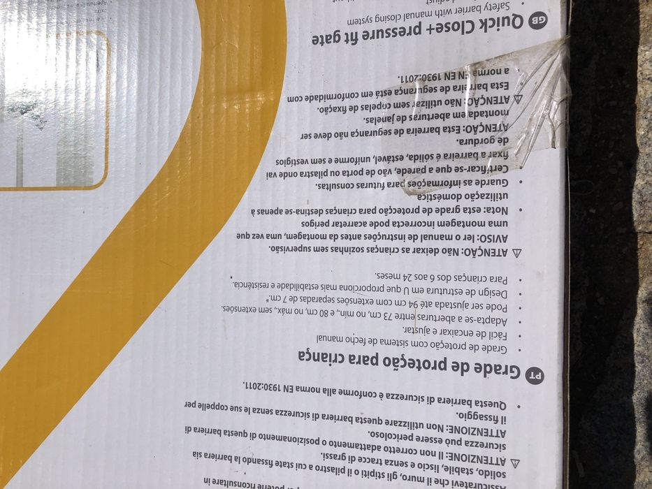 Barreira de proteção safety first com extensões