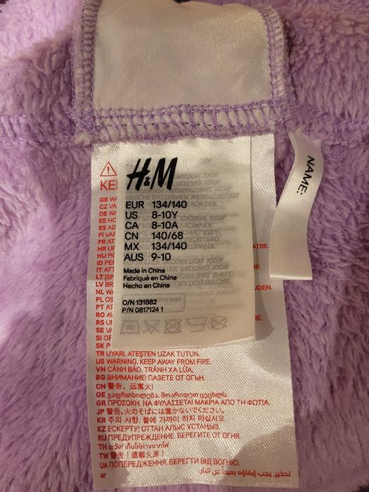 Kombinezon/strój karnawałowy jednorożec H&M