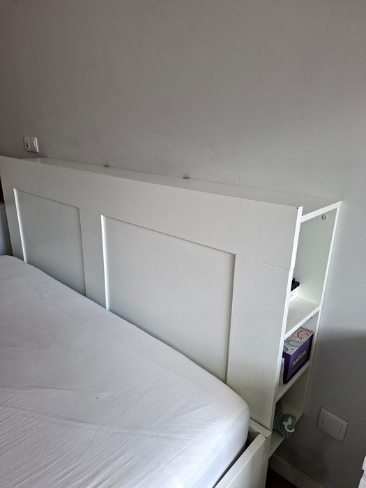 Cama C/ 4 Gavetas, estrado e cabeceira BRIMNES