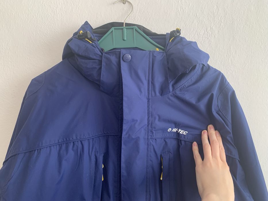 Kurtka niebieska hi-tec 3w1 xxl 2xl wododporna funkcyjna trekkingowa