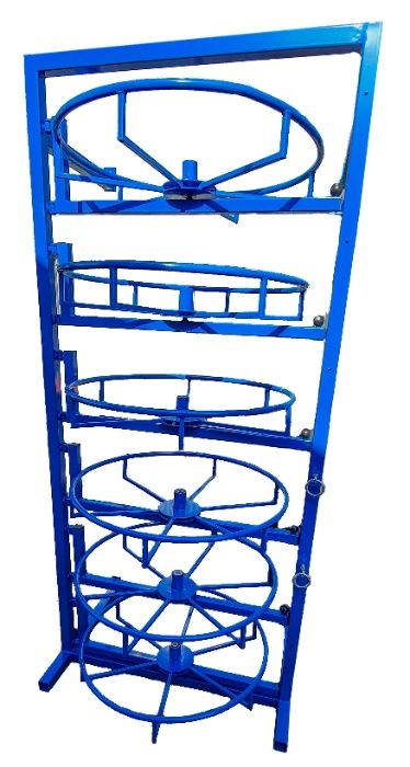 Regał / stojak na węże hydrauliczne - 6 półkowy - 2000 mm