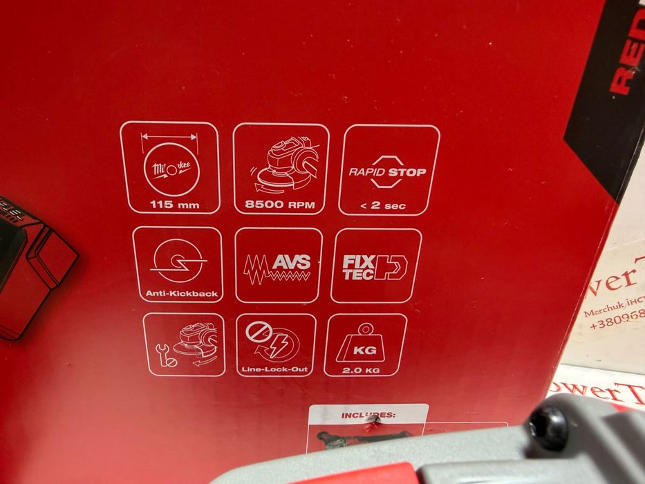 Milwaukee M18 FSAG115XB/безщіткова болгарка мілвоке 18в