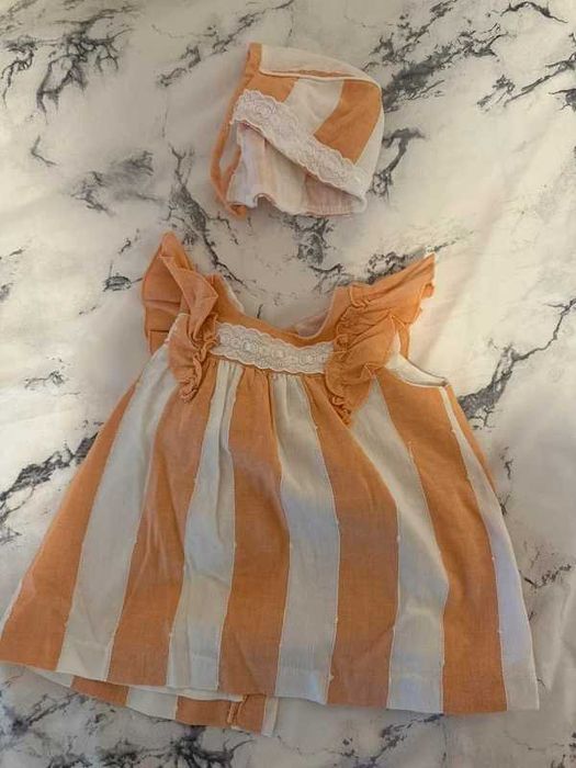 Vestido com gorro - Dbb Collection - 18 meses