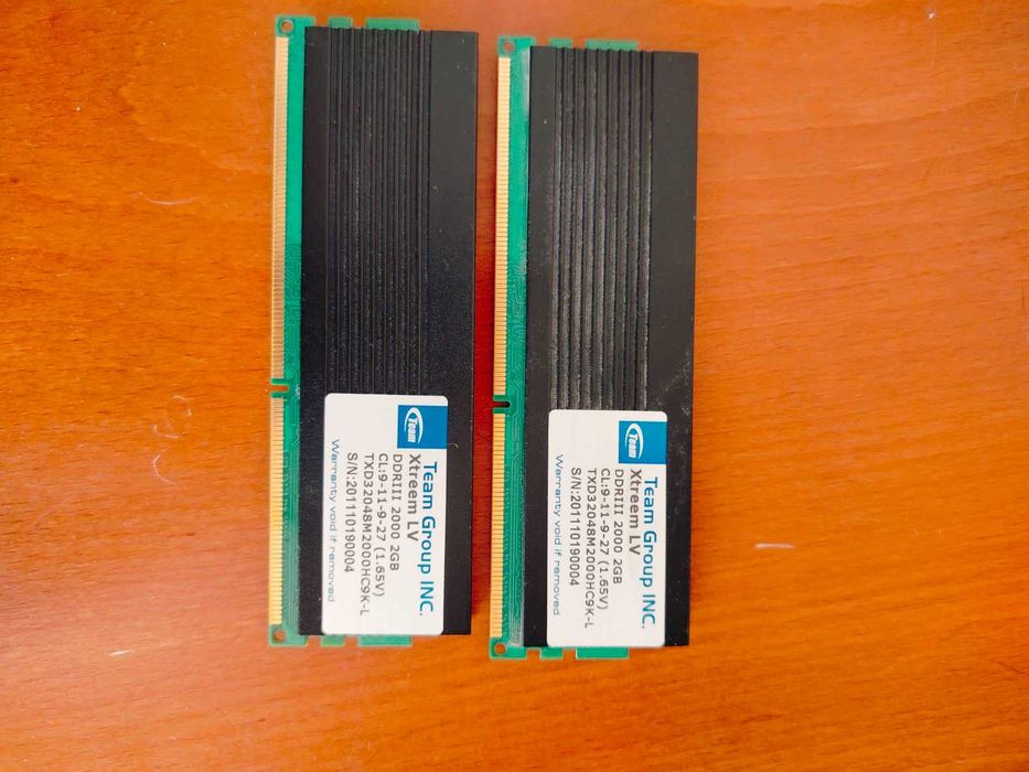 Топовая ОЗУ DDR3 4GB (2x2) Team Group Xtreem 2000MHz CL9 + Комплект Intel 1150 / 775