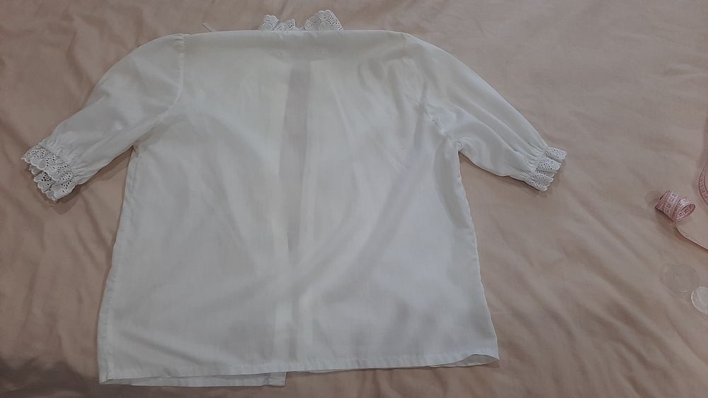 Біла блузка котон кофта блуза