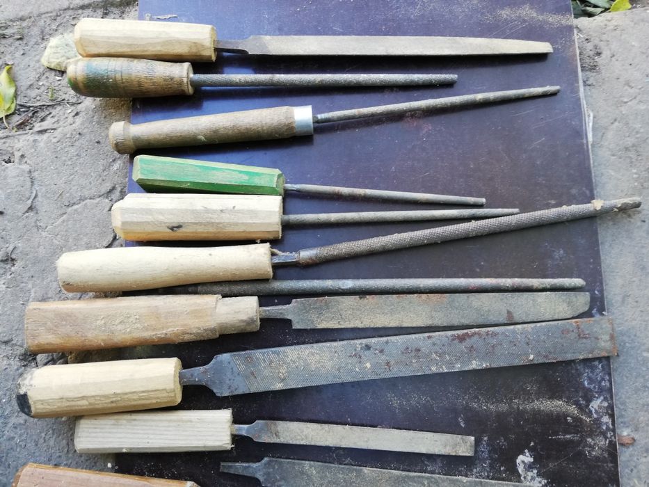 Напильники.Стамески. молоток. Рубанок. Шило