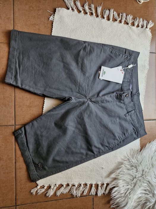 Nowe krotkie spodnie szorty szare eleganckie ala jeans lacoste 32