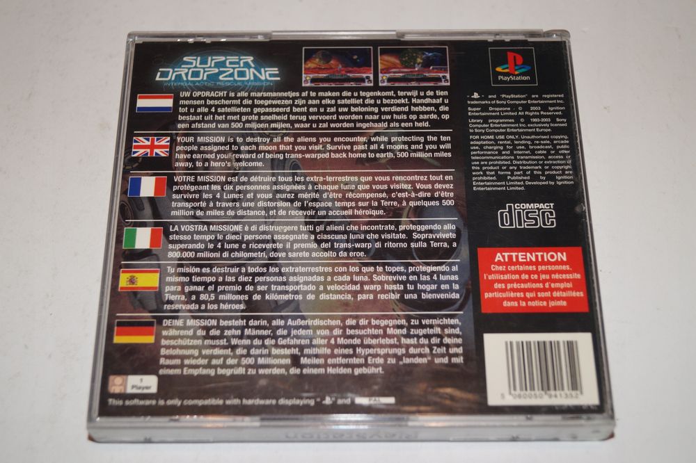 Super Dropzone Intergalactic Rescue Mission (Psx)