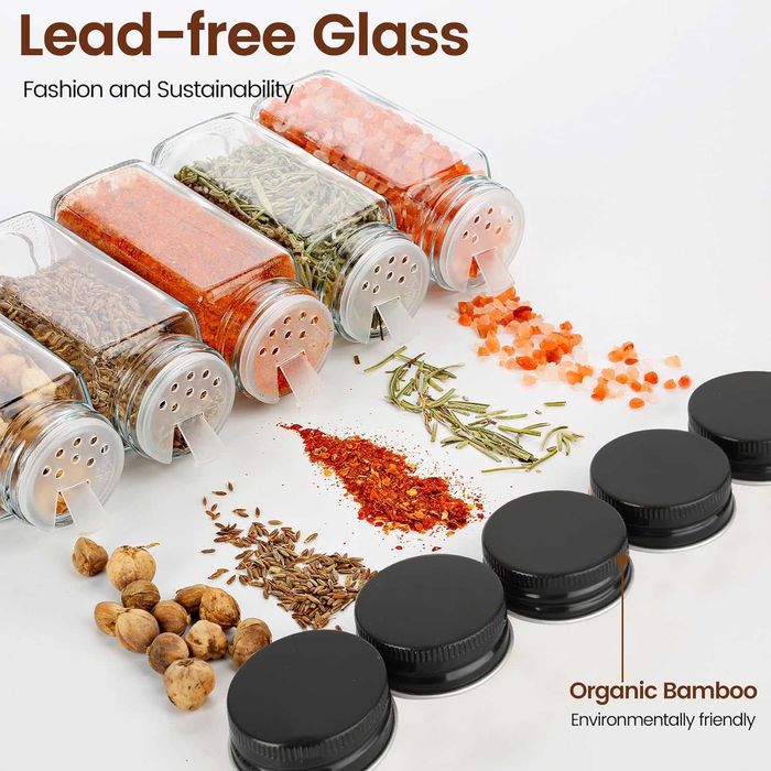 25 frascos especiarias e acessórios de organização - NOVO ENVIO GRÁTIS