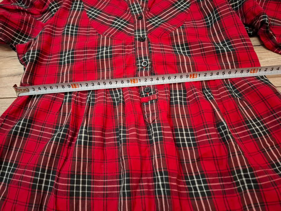 Bluza tunika ciążowa w kratę Gina Trikot rozmiar 38