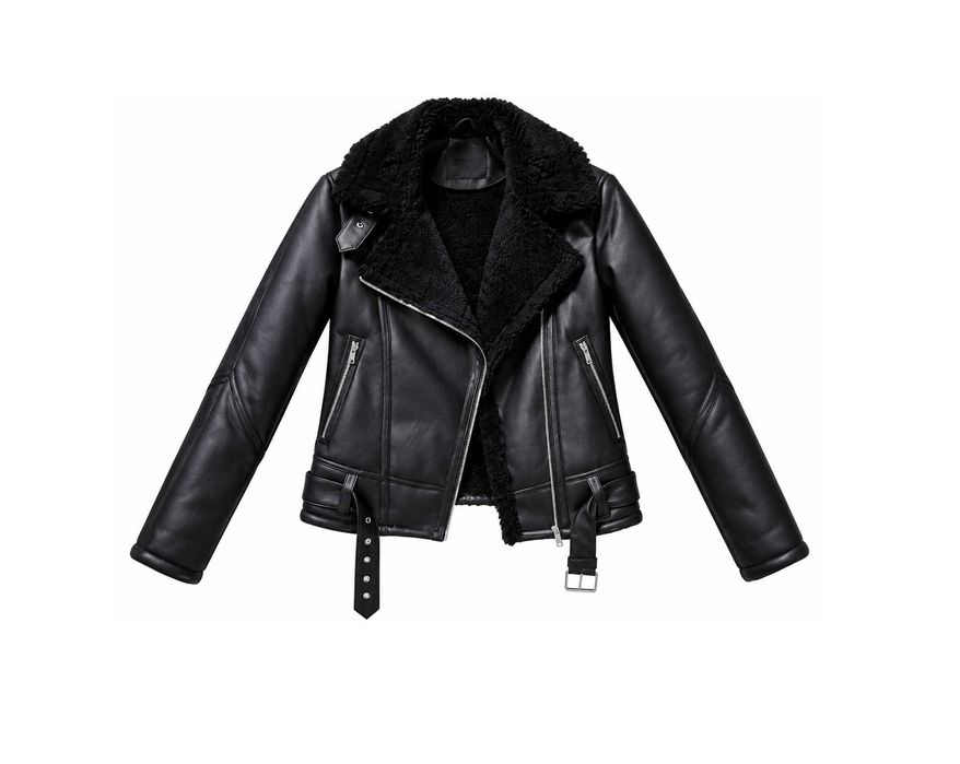 Ramoneska z futerkiem Mohito XS/34 biker NOWA