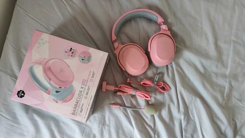 Auriculares gaming Razor Barracuda X quartz edition