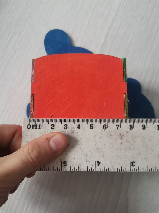 Hand Made Rękodzieło - Przybornik na biurko drewniany miś